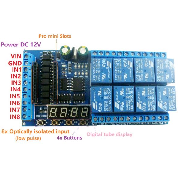 IO22D08 8ch Pro mini PLC Relay ModuleEBAY - Ảnh 3
